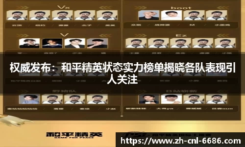 权威发布：和平精英状态实力榜单揭晓各队表现引人关注